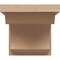 Ekena Millwork 8"W x 8"D x 8"H Wide Emerson Rough Cedar Woodgrain TimberThane Corbel, Primed Tan CORUR08X08X08EMRRCPR - alternate 6